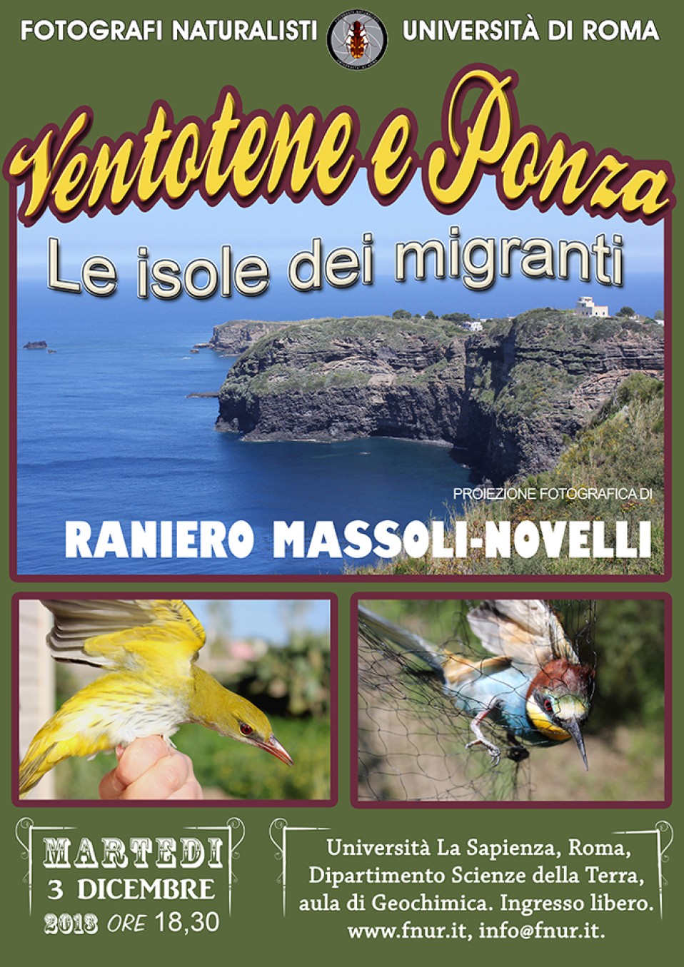 3 dicembre 2013 – Ventotene e Ponza. Le isole dei migranti